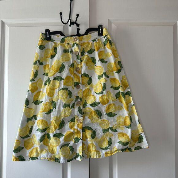 BCBGeneration Lemon Print Midi Skirt - Picture 3 of 6